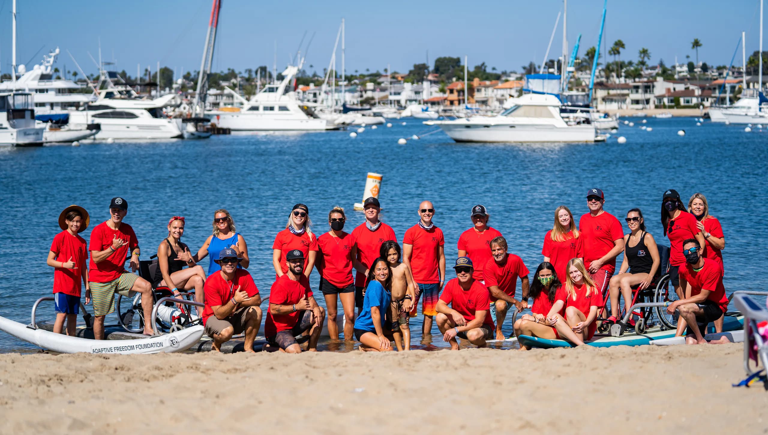AFF volunteers together at a community paddle gathering